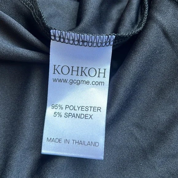 Koh Koh Cap Sleeve Semi-formal Black maxi gown wrap deep v-neck in black size s - Picture 12 of 12